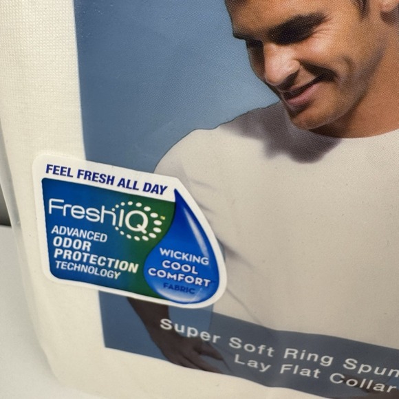 Hanes Men's FreshIQ ComfortSoft Crewneck Undershirt - White (Pack of 6) (2135P6) - Picture 3 of 7